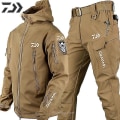 Miniatyrbillede 1 af 5: Herre taktisk vindtæt vandtæt jakke Special Forces Soft Shell fiskedragt Herre Army Combat Bukser Herre fiskejakker xxL Suits 02