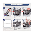 Miniatyrbillede 4 af 5: Udskiftning af kuglehjul til V6 V7 V8 V10 V11 V12 DC58 Støvsuger 35W 50W Direct Drive Cleaner Head Hjul Dele gray