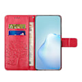 Miniatyrbillede 2 af 5: For Honor X6a 4g Owl Tree Imprinted Pu Læder Stand Wallet Case Fuld beskyttelse Telefon Cover Red