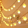 Ringljus för sovrum, 20 meter, 150 LED-slinga, inkopplad.