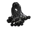 50 stk. - Elastiksnore - Elastiske stropper - 15 cm - Sort - Velegnet til bådovertræk/trailere/telte