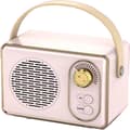 Högkvalitativ Retro Bluetooth-högtalare, Bluetooth-högtalare, med Ultralång Batteritid, Rosa