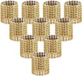 Servietringe - Guld Servietringe - 10 Stykker - Servietringe