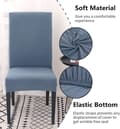 Miniatyrbild 5 av 5: 4-delars elastiskt stolsöverdrag set - moderna avtagbara stolsöverdrag - röd
