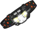 Hodelykter - Oppladbar LED med bevegelsessensor - 8 moduser - Vanntett - Egnet for utendørs og arbeid - Svart - Integrert design