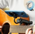 Magnetisk guitar telefonholder - Justerbar og drejelig arm - Velegnet til noder og kursusvideoer - Meget velegnet til at spille
