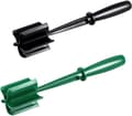 2-pack multifunktionell köttkvarn, hamburgerhackare, potatisstöt, köttkvarn, köksredskap (svart och grön)