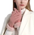 Handskar - Pekskärm - Vinterhandskar för dam - Rosa