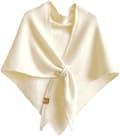 Damscarf - Stickad scarf - 180×70cm - Vit