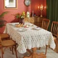 Bordsduk - 120x160cm - Rektangulär Bordsduk - Dammtät och Skrynkelfri - Beige