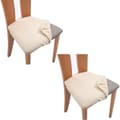 st stolsöverdrag Beige 2 st Beige 2PCS