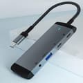 Miniatyrbilde 4 av 5: Høyhastighets USB 3.0 Data Hub Adapter Multi Type-c Hub Utvidelse 5