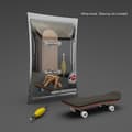 Finger Skateboard Trä Fingerboard Leksak Professionella Stentar Finger Skate Set Vit White