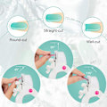 Miniatyrbild 2 av 7: Akryl Nagel Klippare, Justerbar Nagel Tipp Klippare i Rostfritt Stål, Konstgjord Falsk Nagel Trimmer för Falska Nagelkonst Manikyr Projekt - Vit White