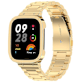 Miniatyrbillede 4 af 5: Til Xiaomi Redmi Watch 3/mi Watch Lite 3 Rustfrit Stål Urrem 20mm Armbåndsrem Med W