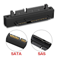 Miniatyrbilde 3 av 5: 1 stk. Sff-8482 Sas Hunn Til Sata Hann 15pin Bøyd Hode 90 Grader