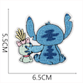 Miniatyrbilde 4 av 5: 16 stk Lilo & Stitch broderte stryke-på-lapper for klær, jakker