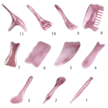 Pikkukuva 3 / 5: Gua Sha -hierontatyökalu kahvalla, lymfaterapia hierontalaite Scr