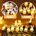 Miniatyrbild 5 av 7: Påskhare Form Ljusslinga 220cm Mini LED Batteridriven Påsk LED Påskdekorationer Hare