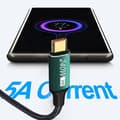 Pikkukuva 7 / 10: USB C -pikalatauskaapeli, Type-C -datakaapeli, musta, 2 m 2m
