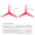 Miniatyrbilde 3 av 5: For Fpv Combo Drone Stille Flyging Reservedel Flerfarget Propeller Tilbehør