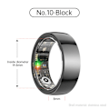 Miniatyrbillede 3 af 8: Smart Ring R1000 – Søvnmonitor, Bluetooth 5.0, Blodiltmåler Sort