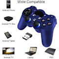 Miniatyrbillede 2 af 9: USB 2.4G Trådløs Spilcontroller 2-pak til PC/Laptop (Windows XP/7/8/10)/Android/PS3 & Steam Joystick Gamepad til PC Spil Controller C