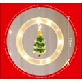 Miniatyrbillede 5 af 8: Nye dekorative LED julelys - Cirkel lædersnor gardinlys til træophæng