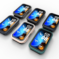 Miniatyrbilde 2 av 5: For Band 8 Hard Shell-herdet glass skjermbeskytter deksel Bumpe
