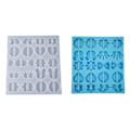 Miniatyrbillede 3 af 5: Sugerrør Dekoration Spænde Epoxy Resin Form Håndlavede Ornamenter Sil