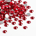 Pikkukuva 2 / 5: Litteä kristalli timantti pyöreä jalokivi, safiiri (4,6-4,8 mm) SS20/1440 kappaletta red