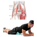 Miniatyrbilde 5 av 5: Psoas frigjørings- og dypvevsmassasjeverktøy for psoas, rygg, hoftebøyere Blå blue