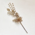 Miniatyrbillede 1 af 3: Guldpulverkugle guldpulver blomsterudskæringstilbehør julepynt juletræstilbehør håndlavet Champagne Gold