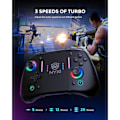 Miniatyrbild 5 av 7: Hyperion Meteor Light trådlös Joy-pad med 8-färgs LED för Switch/Switch OLED - Julpaket
