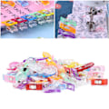 Miniatyrbild 10 av 10: 70 st Fållklämmor Tyghantverk Blandade Färger Plast Patchwork Positionering Sömnadsklämma