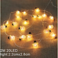 Miniatyrbillede 2 af 2: Multiformede lyskæder, 2M 20 LED dekorative lyskæder, velegnet til forskellige festivaler, snemandstemning snowman