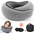 Miniatyrbilde 1 av 5: (Grå) Nakkepute, Ny Nakkepute, Memory Foam Nakkepute, Kan Oppbevare U-Formet Pute, Egnet for Fly, C