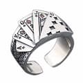 Poker Spill Casino Ring Spillekortring Statement Band Ring