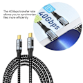 Miniatyrbilde 2 av 5: 40 Gbps USB4.0 Type-C til Type-C Lynrask Lading 240W 5V Qui