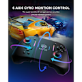 Miniatyrbillede 6 af 7: Hyperion Meteor Light trådløs Joy-pad med 8-farvet LED til Switch/Switch OLED - Julepakke
