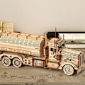 Miniatyrbillede 5 af 6: 3D Træpuslespil, Tankvogn, Mekaniske Modelsæt til Voksne at Bygge, Mekanisk Byggesæt i Træ