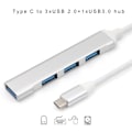 Pikkukuva 4 / 5: Metallinen Usb C Hub Type C - 3x Usb 2.0 + Usb 3.0 4 Portin Adapteri Fo