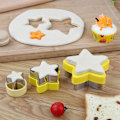 Miniatyrbilde 5 av 7: Stjerneformede kakeutstikkere, stjerneformer i rustfritt stål for baking og grønnsaksformer, grønnsaksutstikkersett for barnebaking