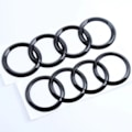 Miniatyrbilde 3 av 4: Audi lys svart front- og bakmerke ring A1 A3 A4 A5 273MM/193mm 1