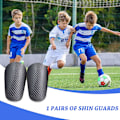 Pikkukuva 4 / 8: Pienet jalkapallon säärisuojat – 2 kpl mini säärisuojia, 8 x 5 cm, suojavarusteet miehille, naisille, lapsille ja tytöille XS