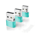Miniatyrbild 1 av 5: USB till USB C-adapter, USBC hona till A hane OTG-laddare typ C-omvandlare för Apple Watch Ultra iWatch 7 8 9 10, iPhone , Plus Pro Max, AirPods 3 green 3pc