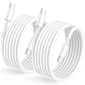 Miniatyrbild 1 av 7: 2-pack 2 m USB-C-kabel för snabbladdning