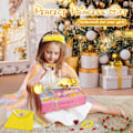 Miniatyrbild 6 av 6: Prinsesscape-set, 12 st Prinsessklänningar Utklädningskläder för Liten Flicka, Prinsessklänningar för Flicka 3-8 År Födelsedagspresent