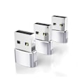 Miniatyrbild 1 av 5: USB till USB C-adapter, USBC hona till A hane OTG-laddare typ C-omvandlare för Apple Watch Ultra iWatch 7 8 9 10, iPhone , Plus Pro Max, AirPods 3 Silver 3pc