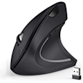 Miniatyrbilde 1 av 6: Ergonomisk mus, 2.4G optisk trådløs vertikal mus med 6 knapper - 3 justerbare DPI 800/1200/1600 for bærbar PC, datamaskin, stasjonær, notebook, etc. Battery